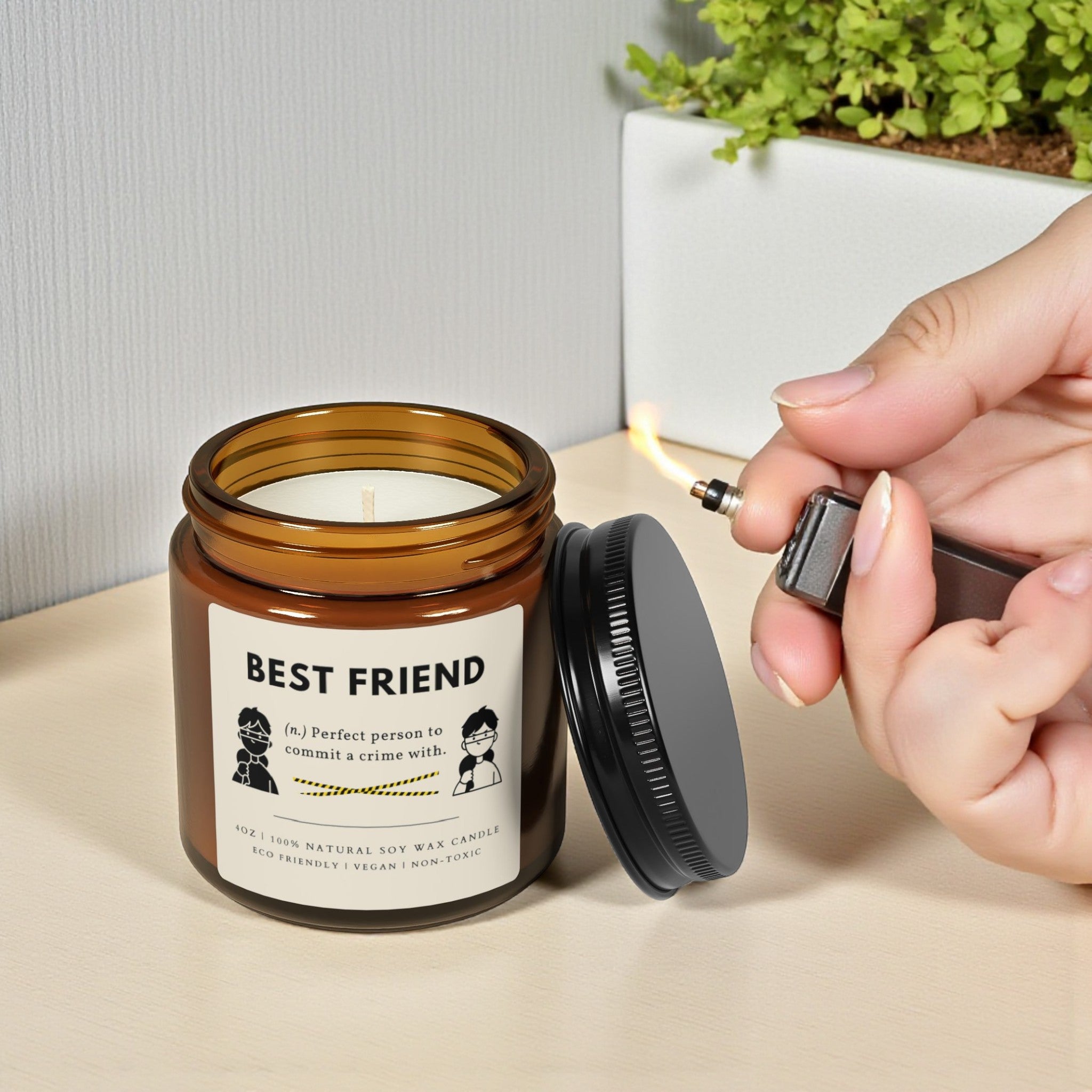 Best Friend Scented Soy Wax Candle; 4oz/9oz