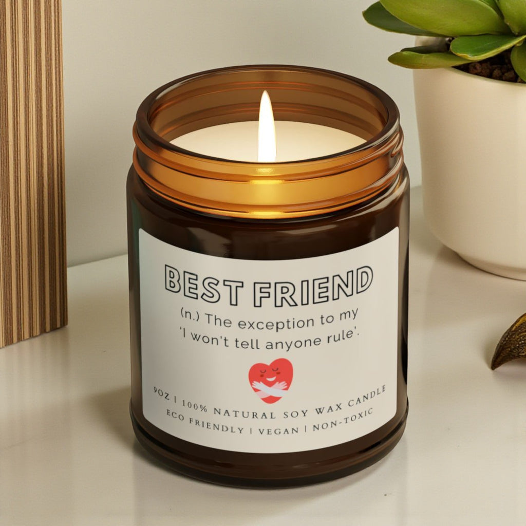 Best Friend Scented Soy Wax Candle; 4oz/9oz