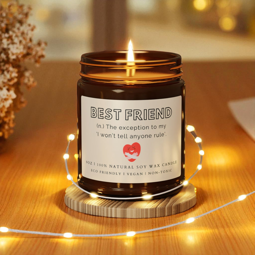 Best Friend Scented Soy Wax Candle; 4oz/9oz