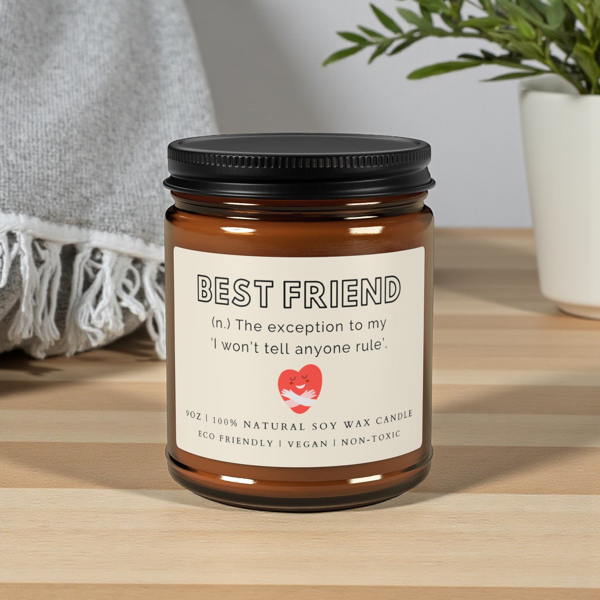 Best Friend Scented Soy Wax Candle; 4oz/9oz