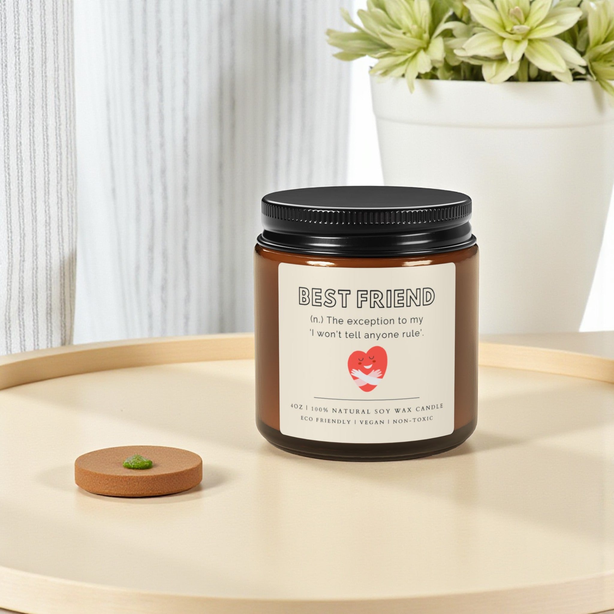 Best Friend Scented Soy Wax Candle; 4oz/9oz