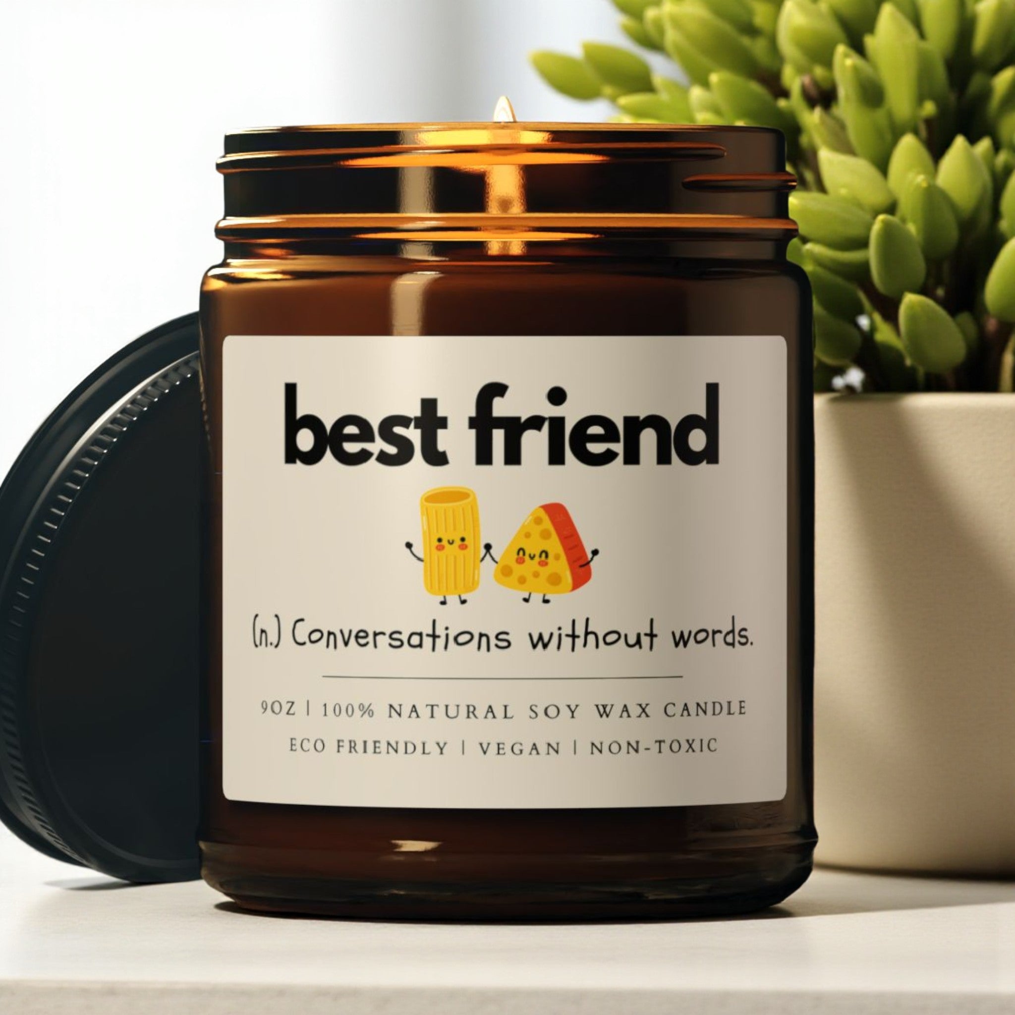 Best Friend Scented Soy Wax Jar Candle; 4oz/9oz