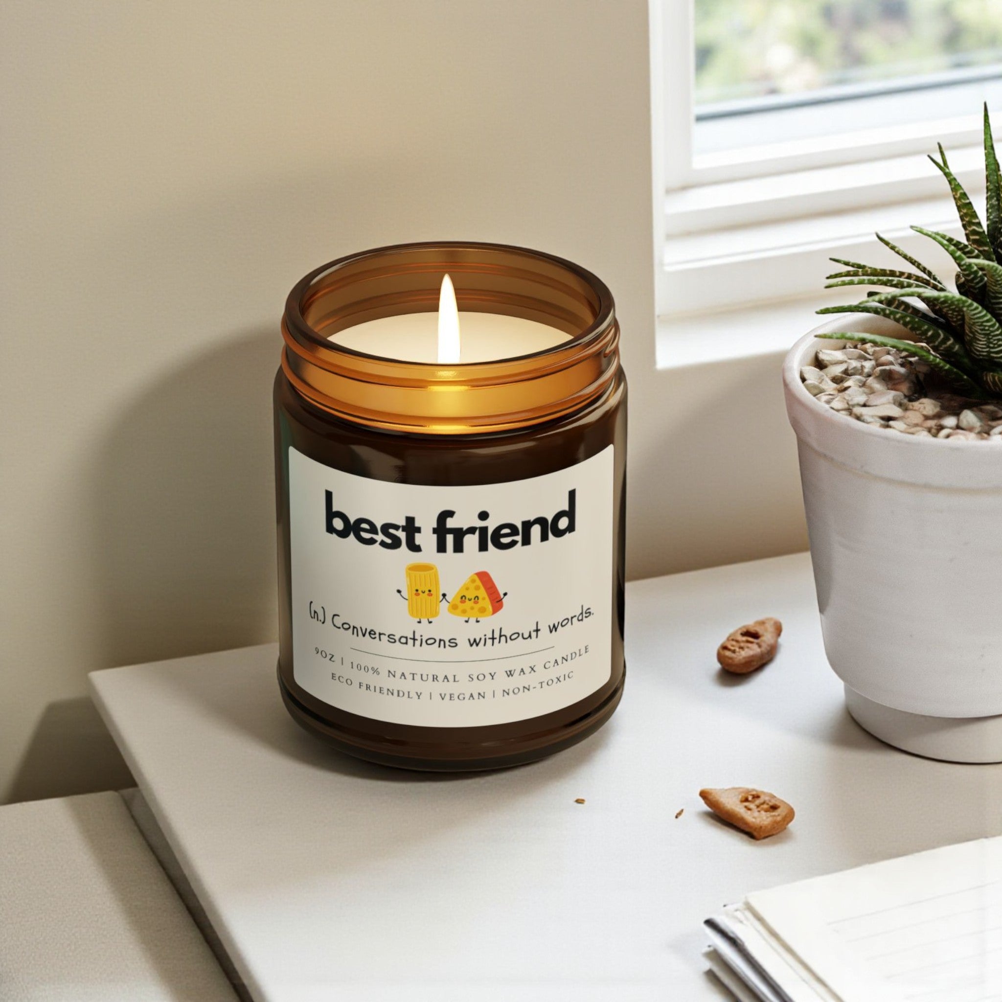 Best Friend Scented Soy Wax Jar Candle; 4oz/9oz