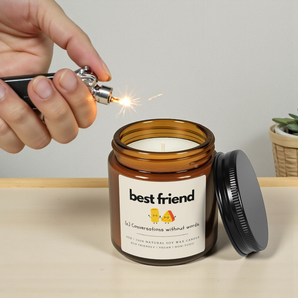 Best Friend Scented Soy Wax Jar Candle; 4oz/9oz