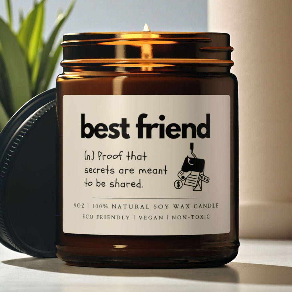 Best Friend Scented Soy Wax Candle; 4oz/9oz