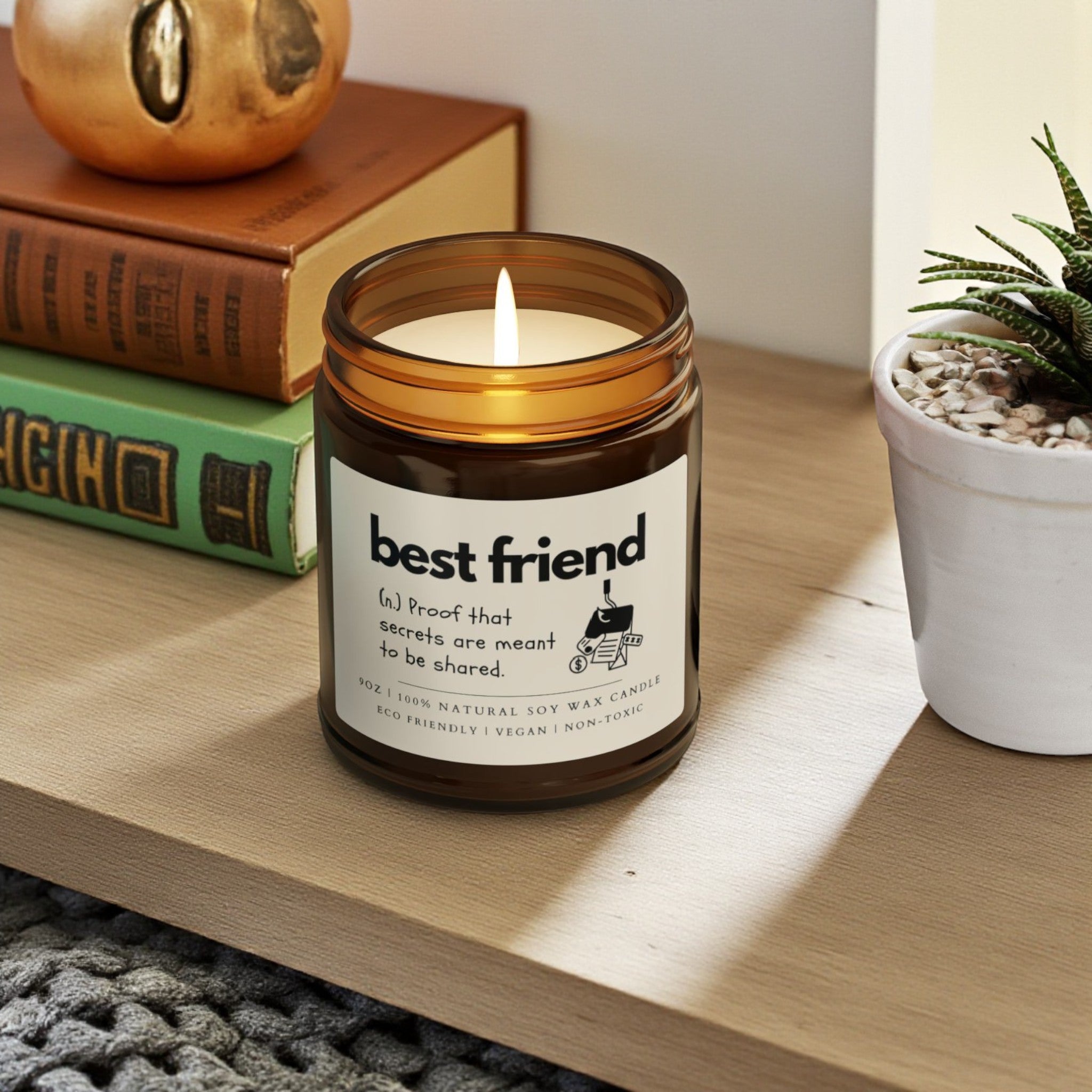 Best Friend Scented Soy Wax Candle; 4oz/9oz