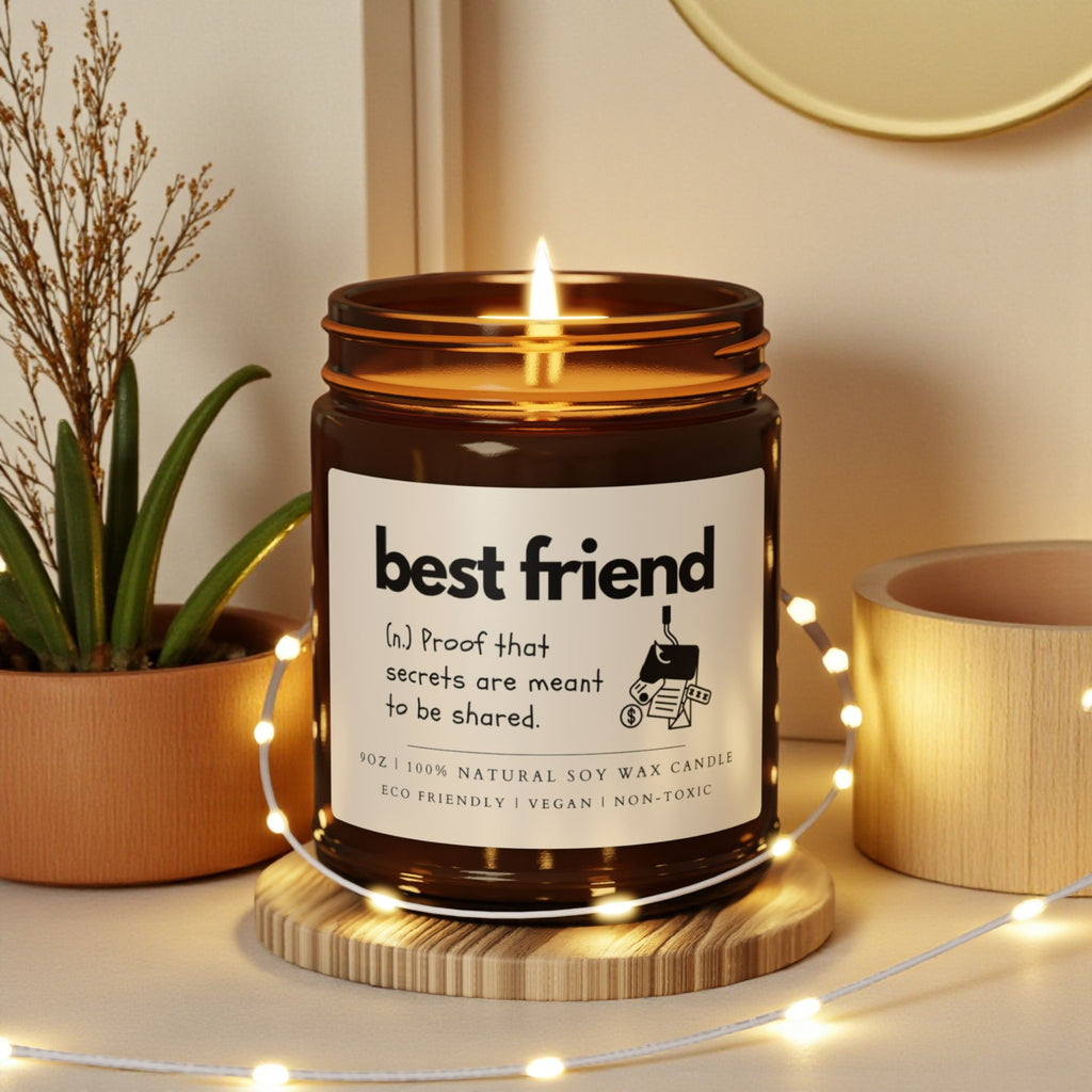 Best Friend Scented Soy Wax Candle; 4oz/9oz
