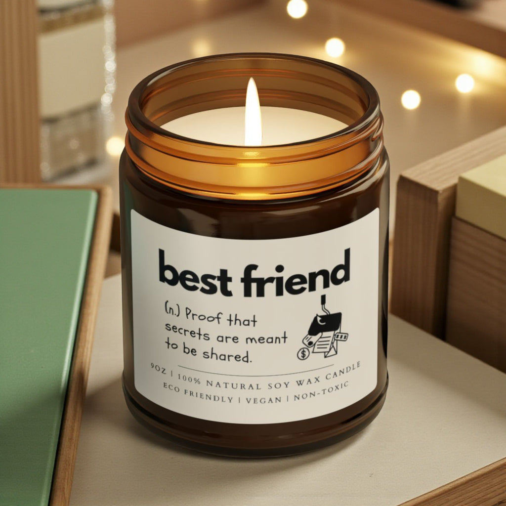 Best Friend Scented Soy Wax Candle; 4oz/9oz