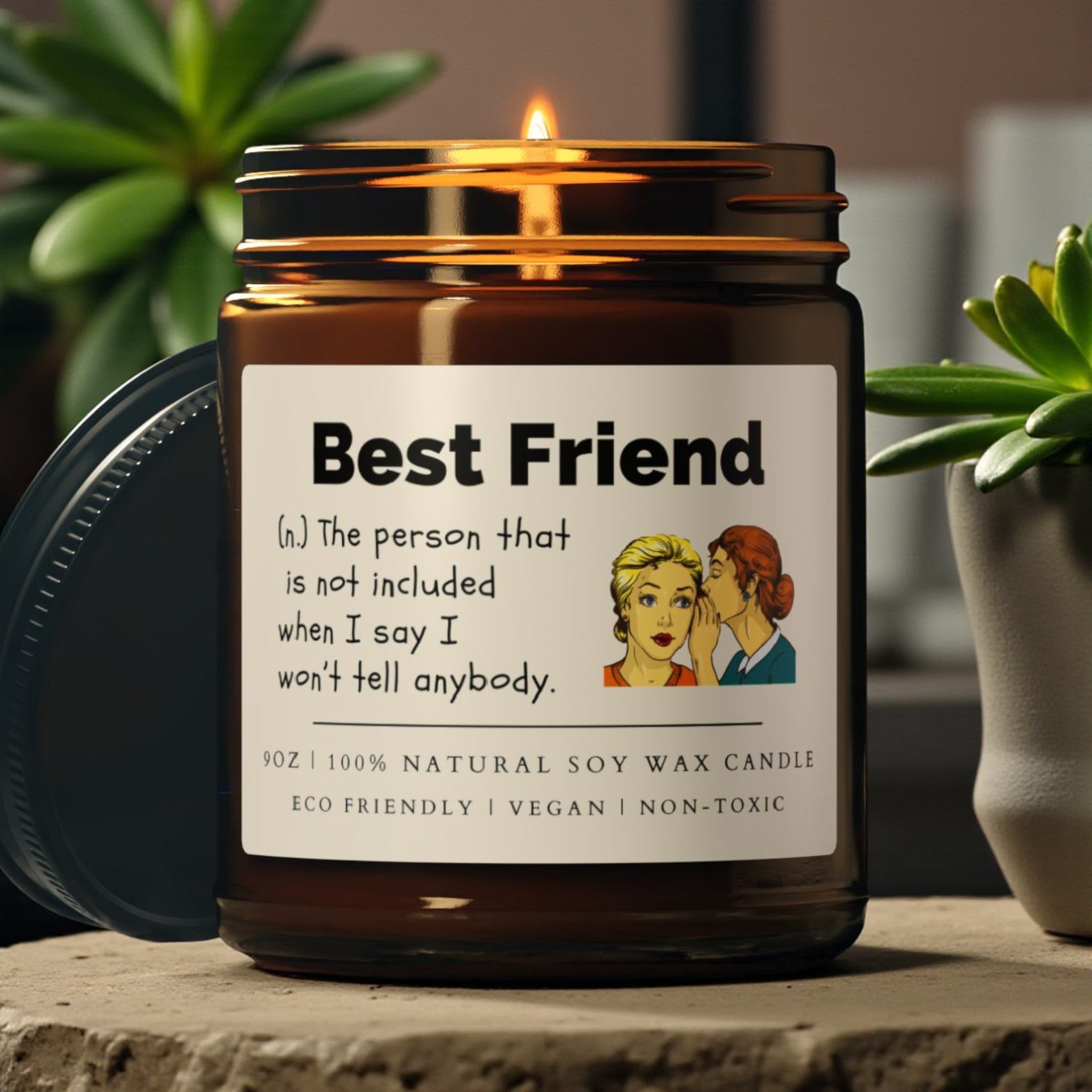 Best Friend Scented Soy Wax Candle; 4oz/9oz