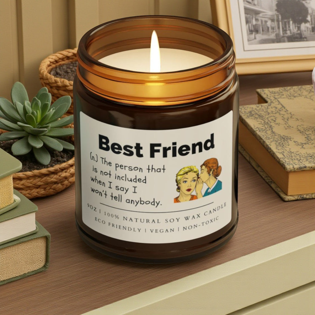 Best Friend Scented Soy Wax Candle; 4oz/9oz