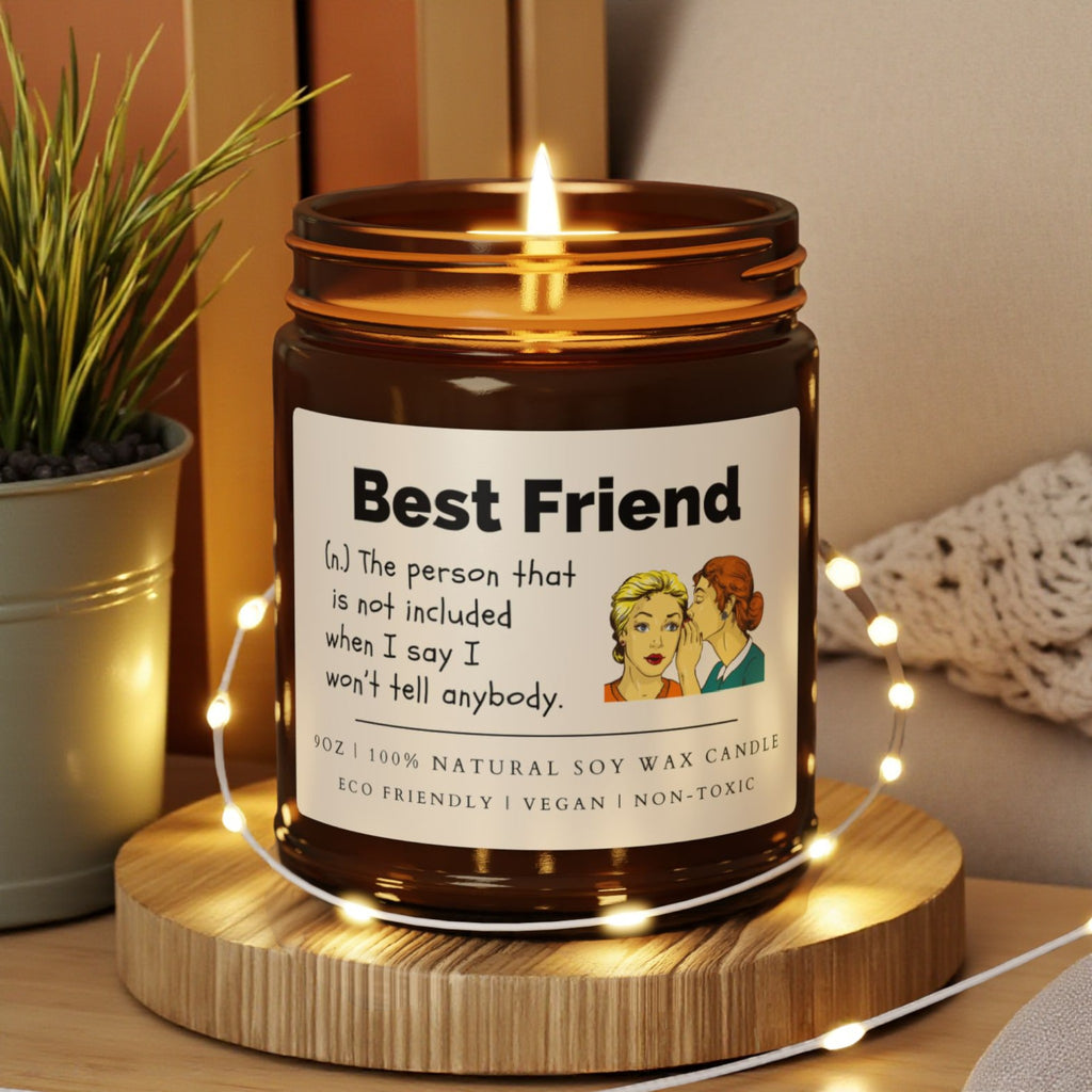Best Friend Scented Soy Wax Candle; 4oz/9oz