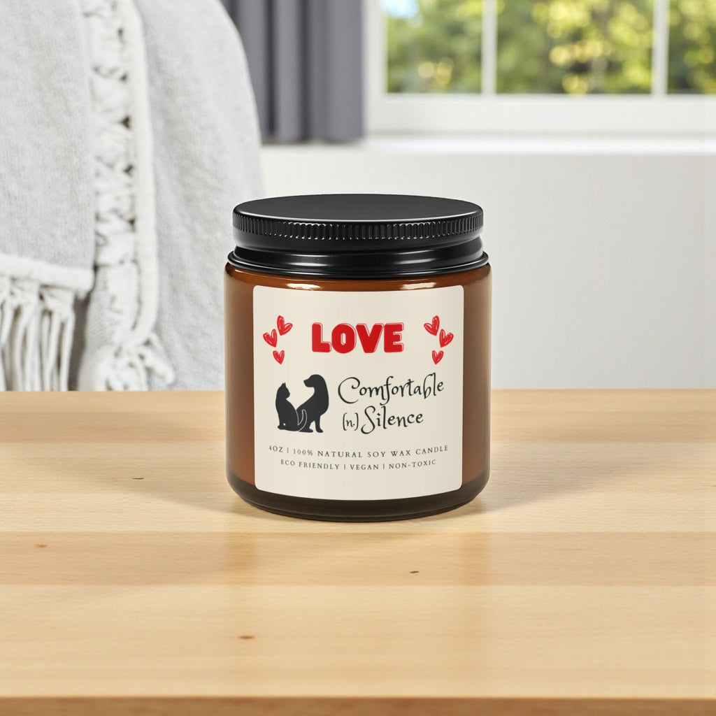 Love Scented Soy Wax Vegan Candle; 4oz/9oz