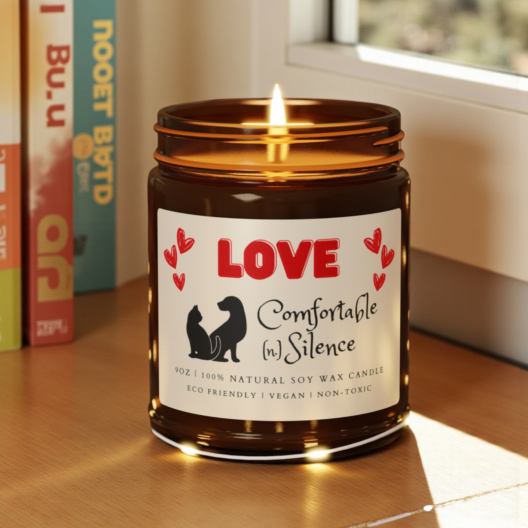 Love Scented Soy Wax Vegan Candle; 4oz/9oz