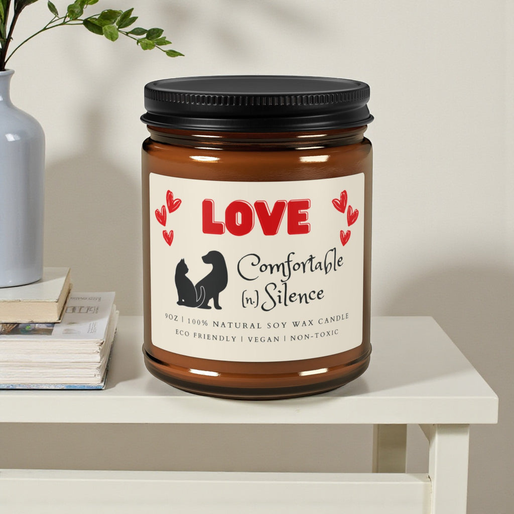 Love Scented Soy Wax Vegan Candle; 4oz/9oz