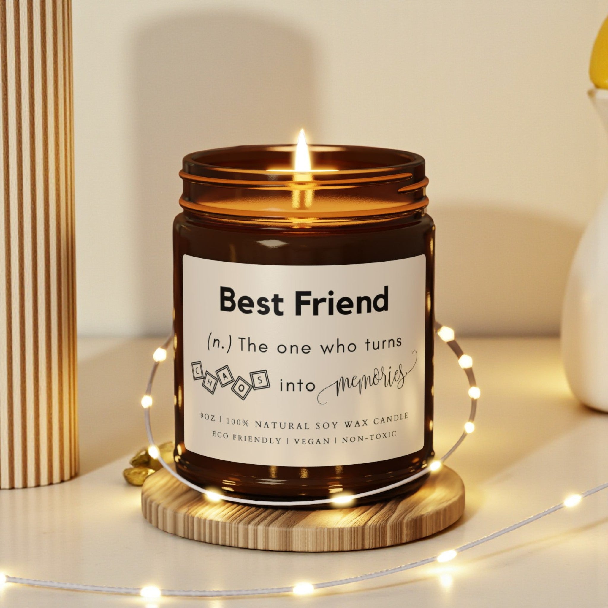 Best Friend Scented Soy Wax Jar Candle; 4oz/9oz
