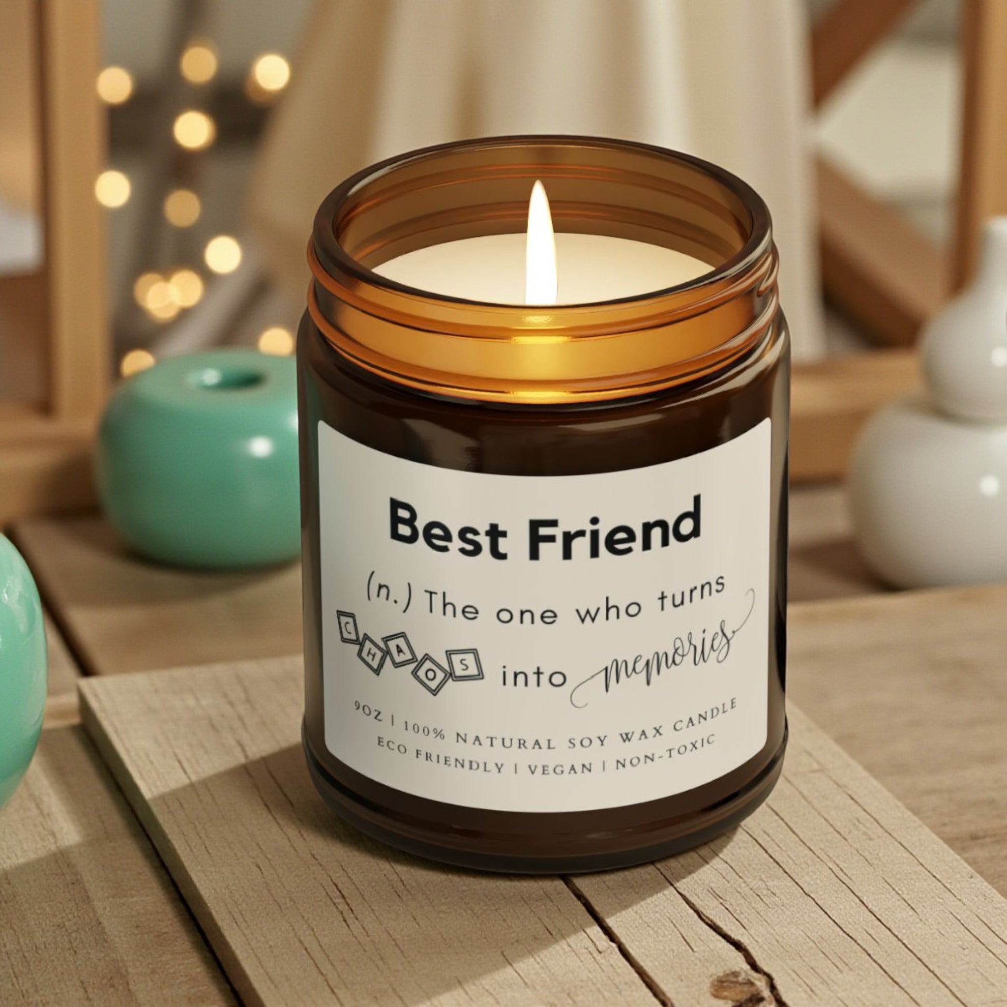 Best Friend Scented Soy Wax Jar Candle; 4oz/9oz