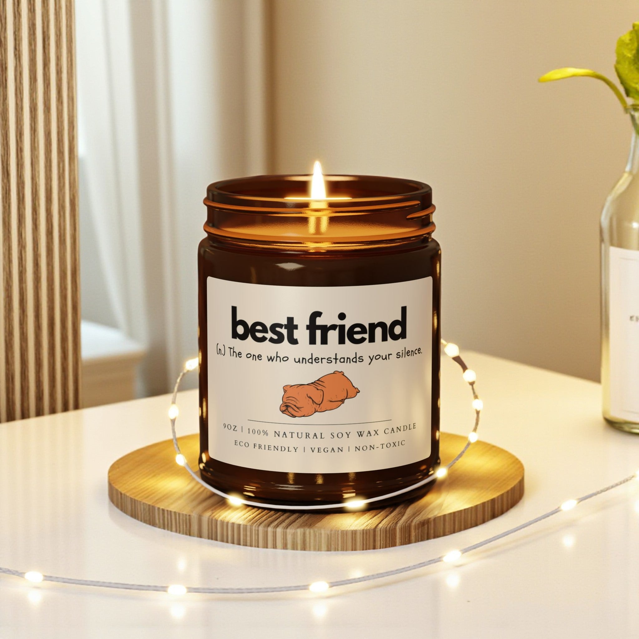 Best Friend Scented Soy Wax Jar Candle; 4oz/9oz