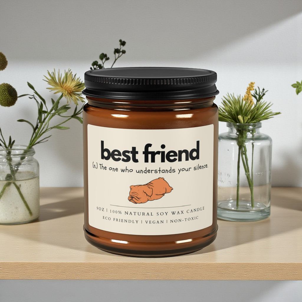 Best Friend Scented Soy Wax Jar Candle; 4oz/9oz