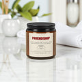 Friendship Scented Soy Wax Vegan Candle; 4oz/9oz
