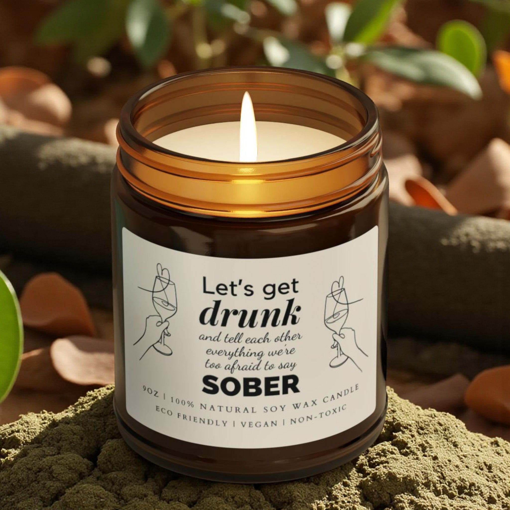 Let’s Get Drunk Scented Soy Wax Candle; 4oz/9oz