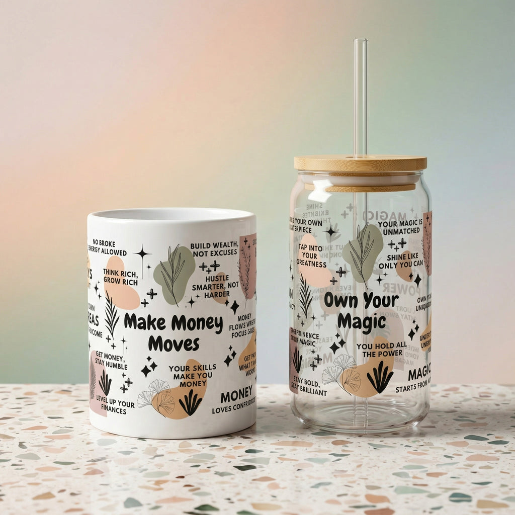 Corporate Gift Bundle - 11oz Mug and 16oz Glass Tumbler Set