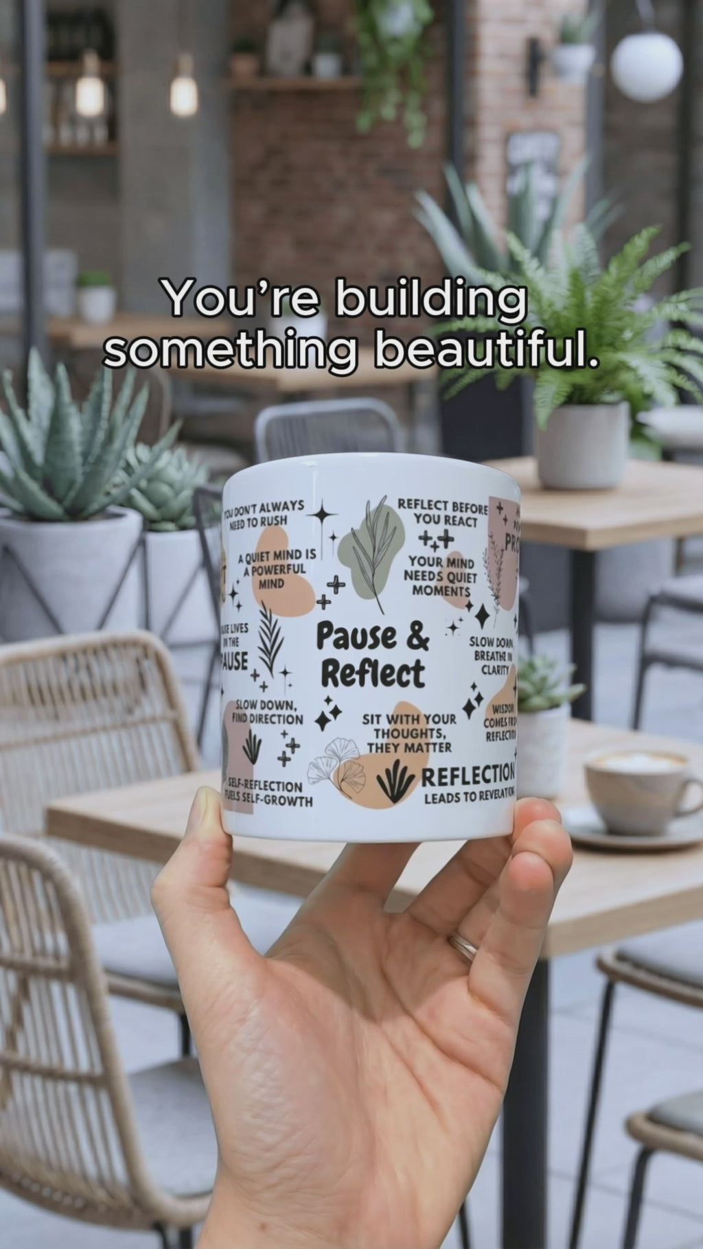 Pause and Reflect Mug; 11oz/15oz