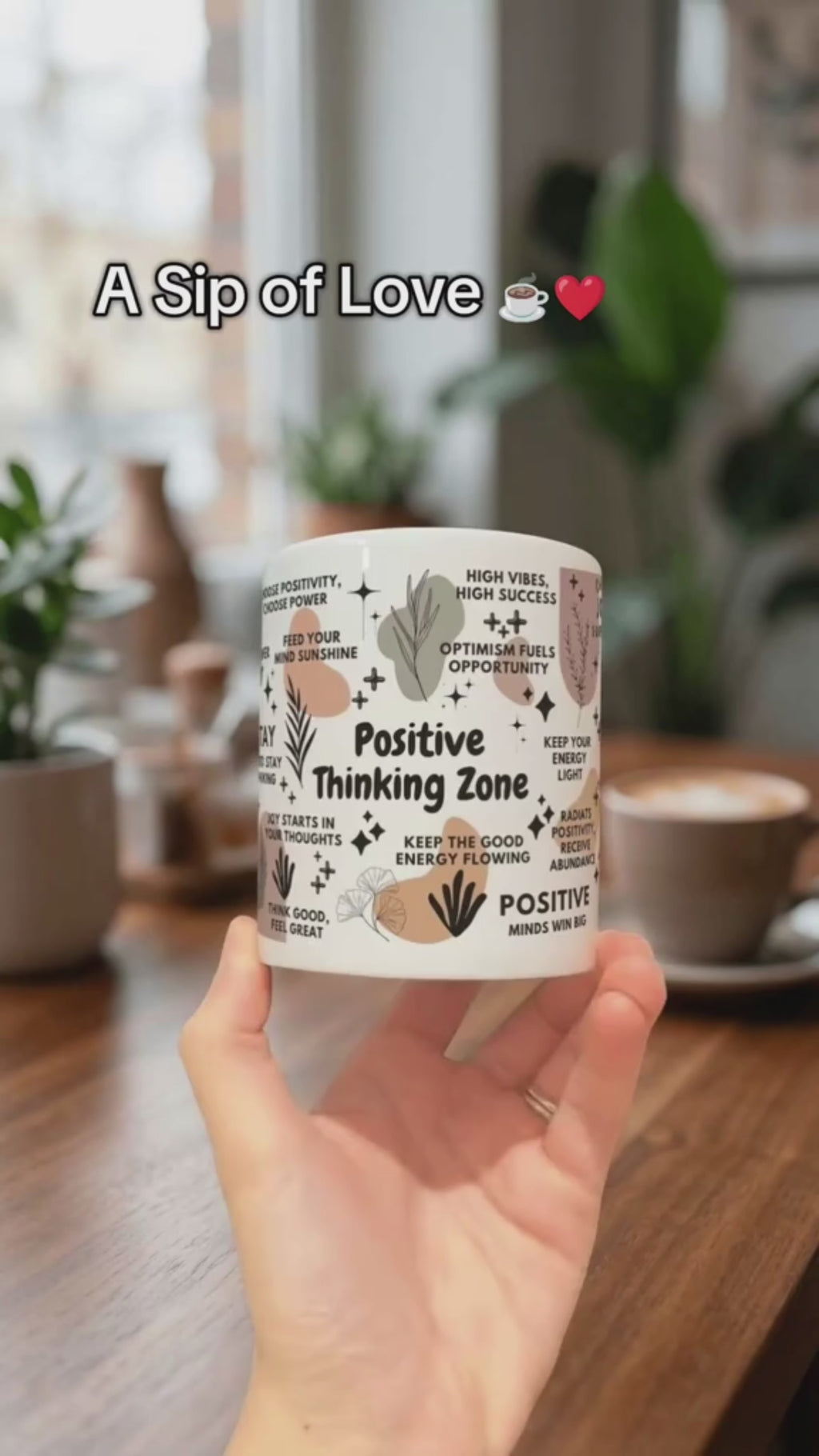 Positive Thinking Zone Mug; 11oz/15oz