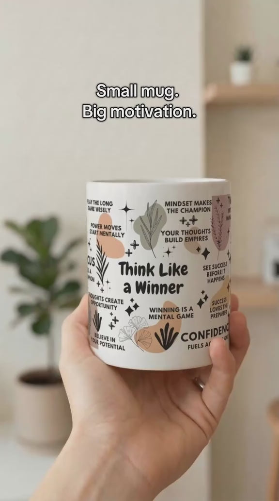 Think Like a Winner Mug; 11oz/15oz