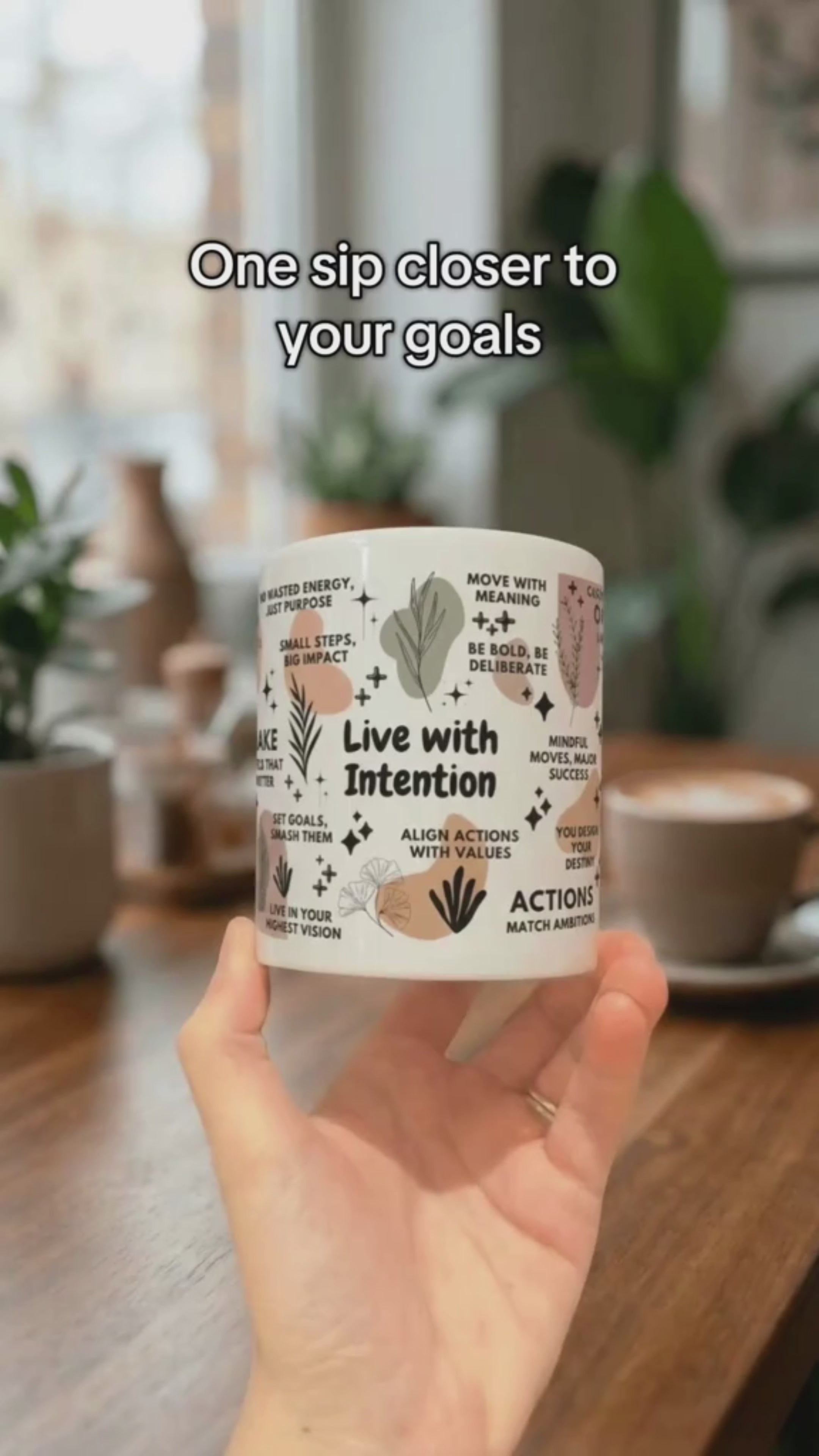 Live with Intention Mug; 11oz/15oz