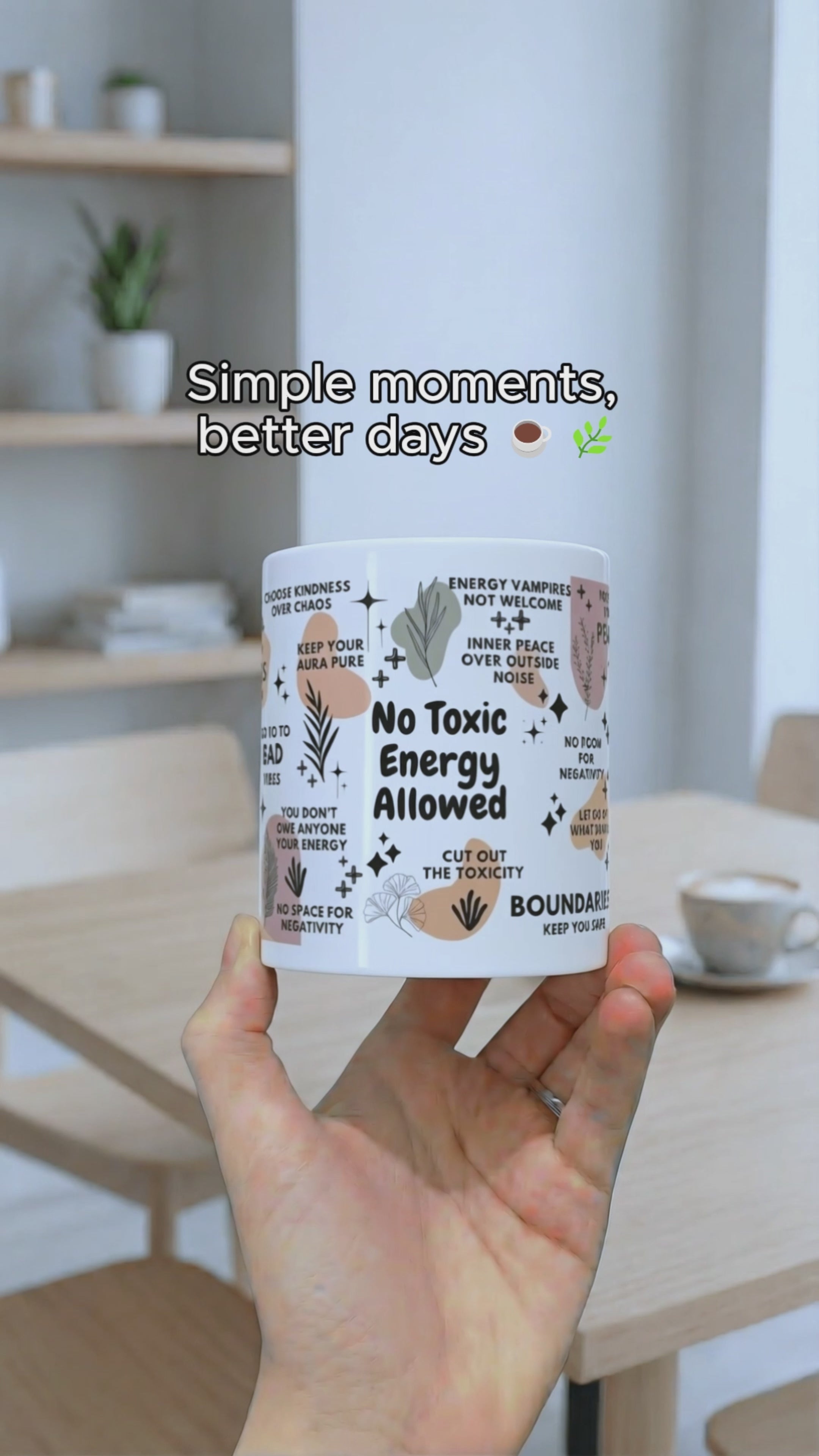 No Toxic Energy Allowed Mug; 11oz/15oz