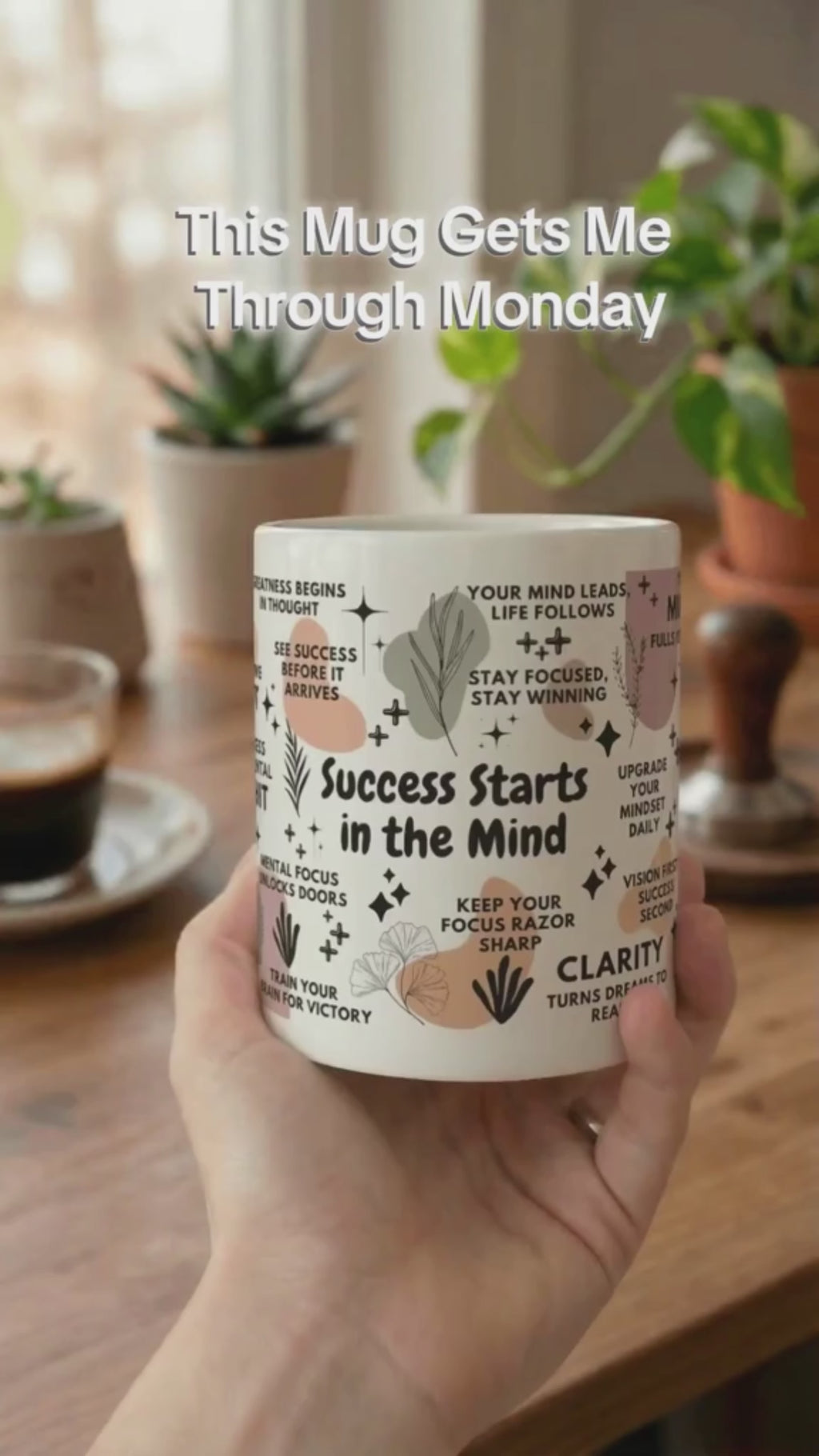 Success Starts in the Mind Mug; 11oz/15oz