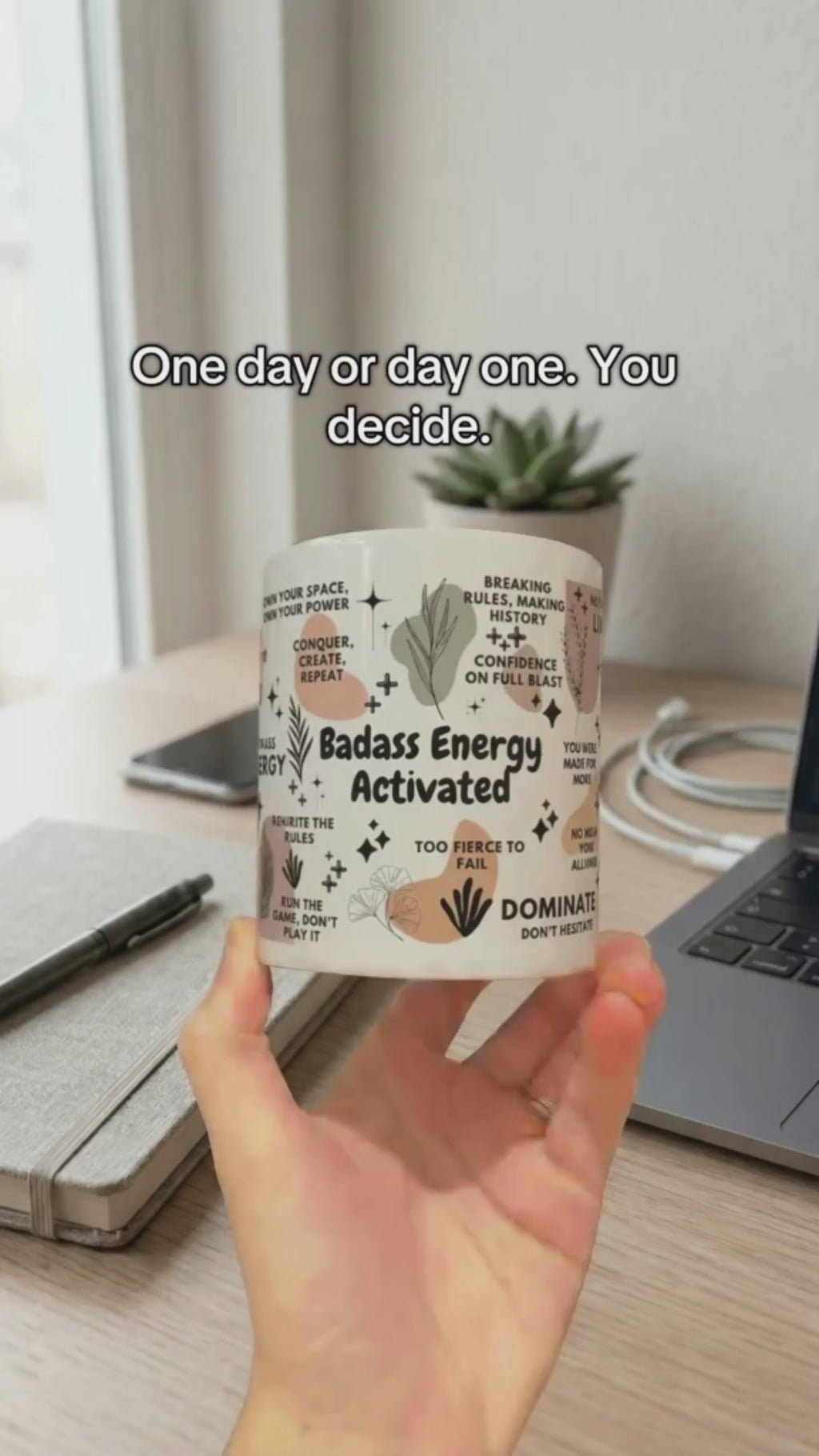 Badass Energy Activated Mug; 11oz/15oz