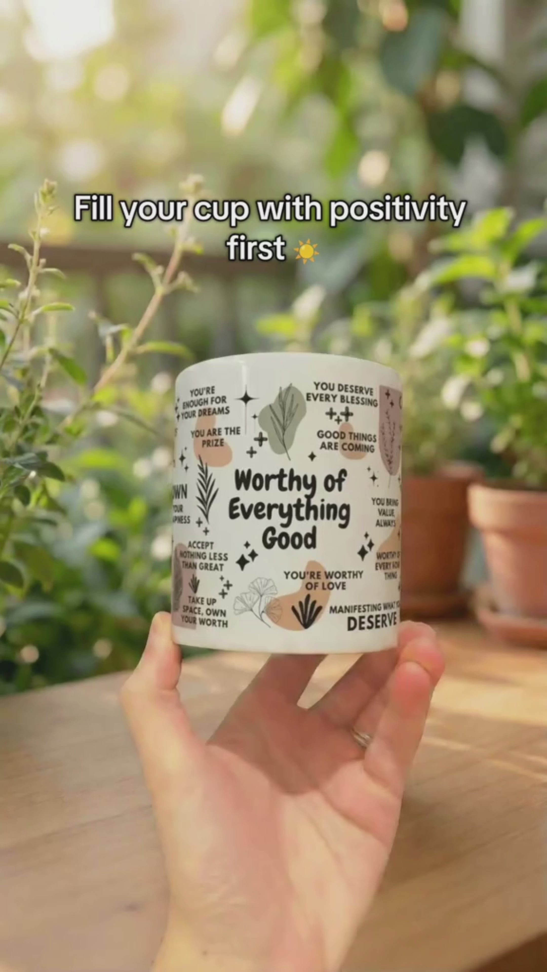 Worthy of Everything Good Mug; 11oz/15oz