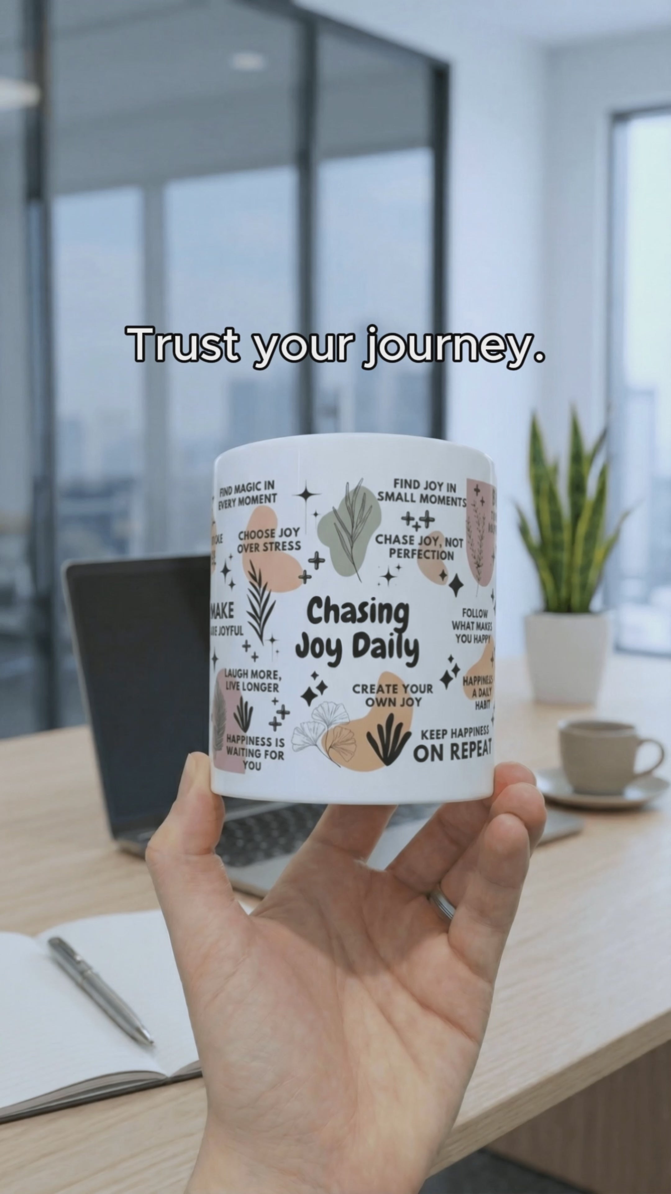 Chasing Joy Daily Mug; 11oz/15oz